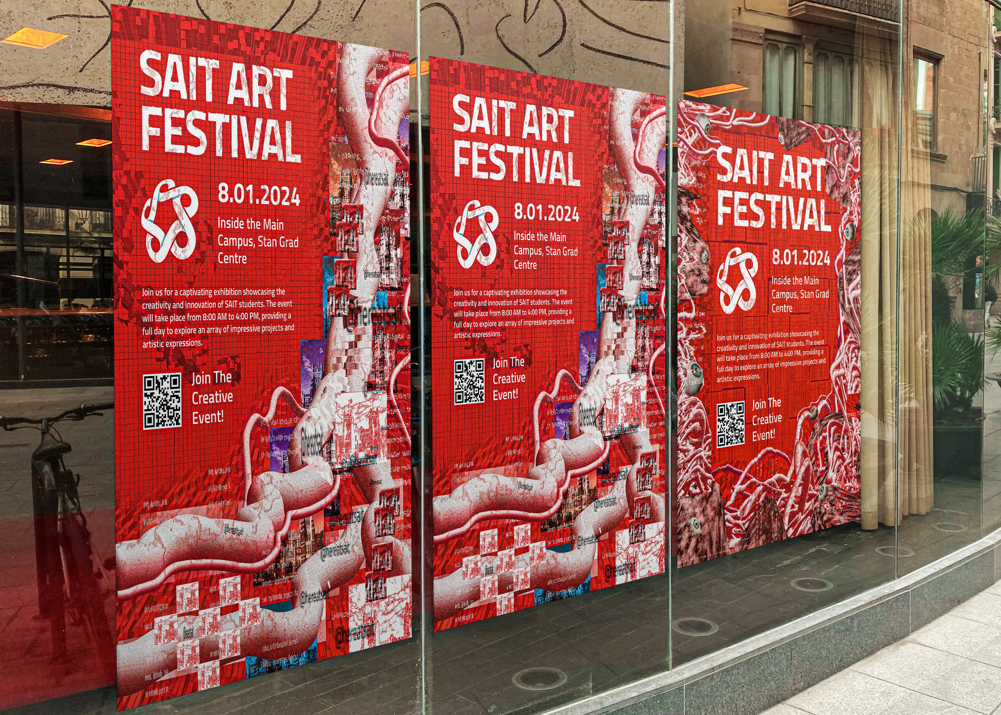 SAIT Art Festival Outdoor Advertisement